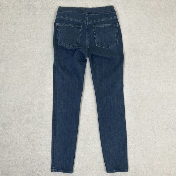 J. Crew Jeans Women's 27 Pull-On Toothpick Skinny Jegging Dark Wash Stretch EUC - Picture 2 of 9